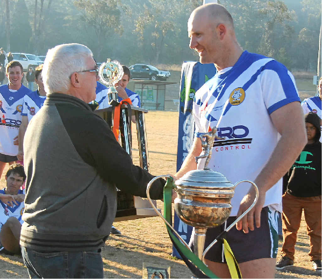 FOR A LEGEND: The Stanthorpe Gremlins will be out to retain the Patron’s Cup today in honour of club legend Neil Crisp. FOR A LEGEND: The Stanthorpe Gremlins will be out to retain the Patron’s Cup today in honour of club legend Neil Crisp.